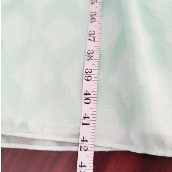 White House Black Market Halter Neck Dress Women's Sz 14 Green Sleeveless Lined - Picture 14 of 16